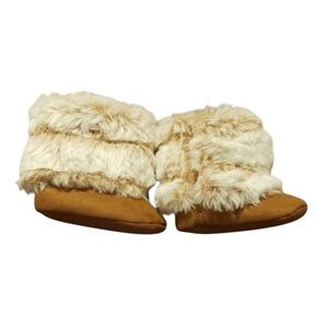 0-3m Cozy Tan and Cream Kids Boots